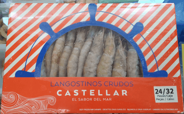 Langostino Castellar gordo 24/32 piezas/caja